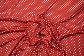 Slinky Jersey - polka dots, red