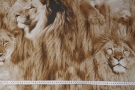 Viscose chiffon - lions