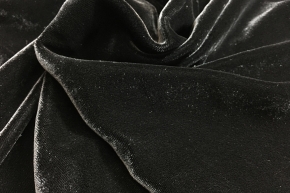 Silk velvet - black