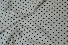 Viskose - weiß mit schwarzen Punkten