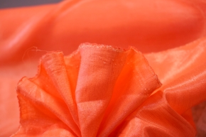 Viscose with polyester - salmon
