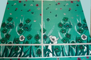 Panel - blossoms on green