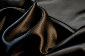 heavy silk satin - black