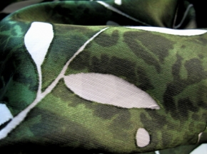 Polyester - leaf motif